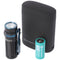 Olight Baton 3 Premium Edition, LED flashlight Baton 3 with red charging case, wireless charging, in