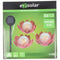 LED solar garden plug lotus flowers, set of 3