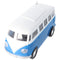 Retro Bus Bulli RC model on a scale of 1:24, color blue, including 5 AA Mignon batteries