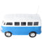Retro Bus Bulli RC model on a scale of 1:24, color blue, including 5 AA Mignon batteries