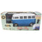 Retro Bus Bulli RC model on a scale of 1:24, color blue, including 5 AA Mignon batteries