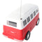 Retrobus Bulli RC model in scale 1:24, color red, including 5 AA Mignon batteries