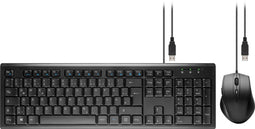 USB keyboard and mouse set, keyboard and mouse set, wired with USB connection, QWERTY keyboard with