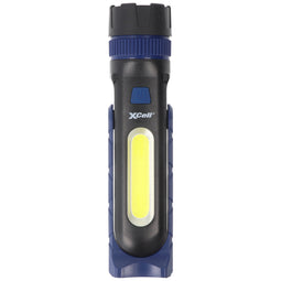 XCell Work high-performance LED flashlight 2in1, work light, incl. 3x Micro AAA batteries