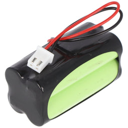 Emergency light battery NiMH 4.8V 600mAh F2x2 Micro AAA with 100mm cable and plug, replaces Fischer