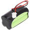 Emergency light battery NiMH 4.8V 600mAh F2x2 Micro AAA with 100mm cable and plug, replaces Fischer