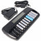 everActive NC-1200 microprocessor-controlled NIMH charger with LCD display for 1-12 AA / AAA batteri