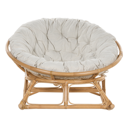 Beliani ORVIETO - Schommelstoel - Lichtbeige - Rotan