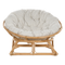 Beliani ORVIETO - Schommelstoel set van 2 - Lichtbeige - Rotan