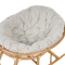 Beliani ORVIETO - Schommelstoel set van 2 - Lichtbeige - Rotan