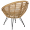 Beliani MARATEA - Loungeset - Lichtbeige - Rotan