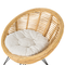 Beliani MARATEA/ CESENATICO - Loungeset 3-zits - Lichtbeige - Rotan