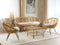 Beliani MARATEA/ CESENATICO - Loungeset 4-zits - Lichtbeige - Rotan
