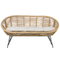 Beliani MARATEA/ CESENATICO - Loungeset 4-zits - Lichtbeige - Rotan