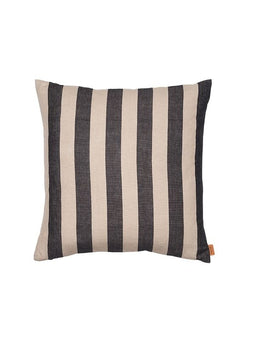 Ferm living - Groot kussenhoes - Zand/Zwart