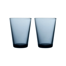 Iittala Kartio - Glas - 40 cl - Regenblauw - 2 stuks
