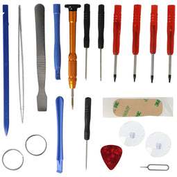 Tool set 17-fold suitable for iPhone 4, 4S, 5, 5C, 5S for battery replacement