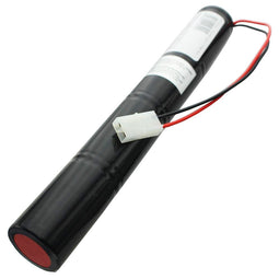 Emergency light battery NiCd 4.8V 4500mAh L1x4 Mono D with cable and plug replaces ELUBAT swiss REF: