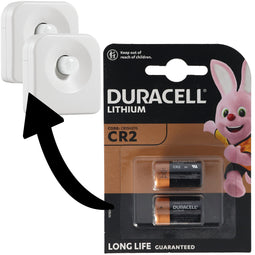 Batteries suitable for 2 Osram Lightify Motion Sensor motion detector double pack Duracell CR2 lithi