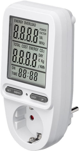 Digital energy cost meter Pro, for measuring power consumption and electricity costs of electrical h