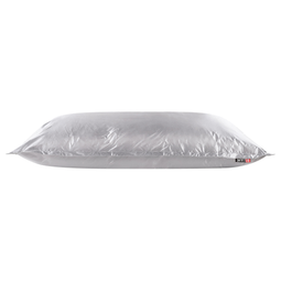 Beliani FUZZY - Zitzak hoes - Zilver - 180 x 230 cm - Nylon