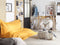 Beliani FUZZY - Zitzak hoes - Geel - 180 x 230 cm - Nylon