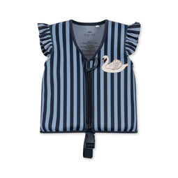 Konges Sløjd Neopreen Zwemvest Frill - Swan Stripe