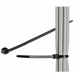 Cable ties black made of weatherproof nylon, length 150mm, 100 pieces