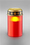 Goobay LED grave light, red - with a realistic flickering effect, warm white (3000 K), battery opera