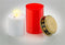 Goobay LED grave light, red - with a realistic flickering effect, warm white (3000 K), battery opera