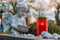 Goobay LED grave light, red - with a realistic flickering effect, warm white (3000 K), battery opera