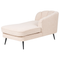 Beliani ALLIER - Chaise longue - Beige - Linkerzijde - Bouclé