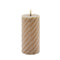 Mansion atmosphere - swirl led kaars zand 15x7,5cm