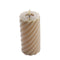 Mansion atmosphere - swirl led kaars zand 15x7,5cm