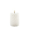 Mansion atmosphere - swirl led kaars ivoor 10x7,5cm