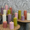Mansion atmosphere - swirl led kaars ivoor 10x7,5cm