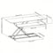 Sit stand desk riser ergonomic - workstation height adjustable - 95 cm wide