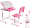Desk children's drawing table with desk chair - school desk - ergonomic height adjustable