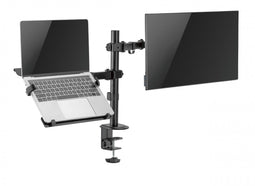 Monitor arm with laptop stand - rotatable rotatable tiltable height adjustable - 17 - 32 inch screen