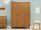 3-door wardrobe Senna Rose Wood