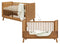 Senna 3 piece nursery furniture set with cot bed Rose Wood