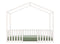 House bed 80x160 Robin White