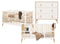 Jort 2 piece nursery furniture set with cot bed White Natural