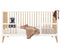 Jort 2 piece nursery furniture set with cot bed White Natural