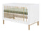 Mika 2 piece nursery furniture set with cot bed White Oak