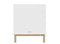 Mika 2 piece nursery furniture set with cot bed White Oak