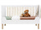 Mika 2 piece nursery furniture set with cot bed White Oak