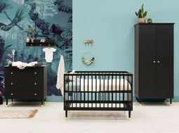 Cloë 3-part nursery Matt Black
