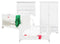 Charlotte 3 piece nursery furniture set with cot bed White