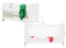 Charlotte 3 piece nursery furniture set with cot bed White